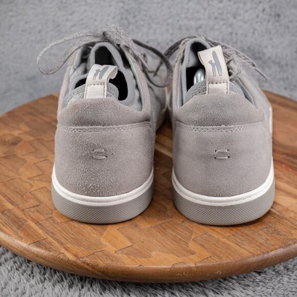 Mens JOHNNIE-O "Surfside" Light Grey Lace-Up Sneakers Beach Coast - 12 - Picture 4 of 7